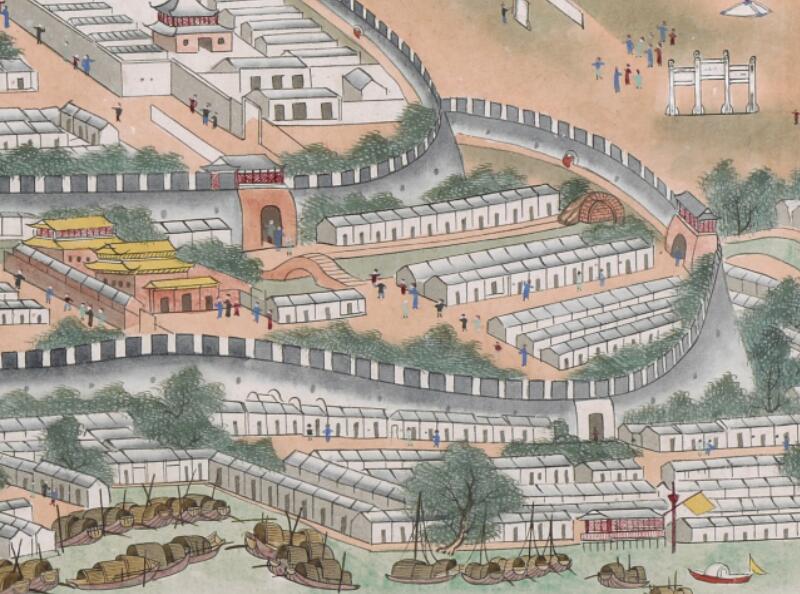 1770年代《广州鸟瞰图》插图2