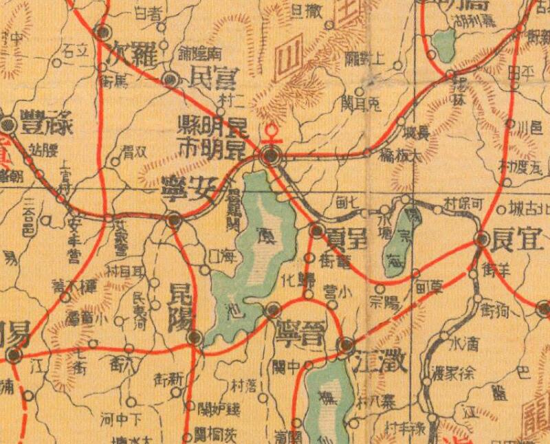 1939年《云贵两省明细地图》插图2