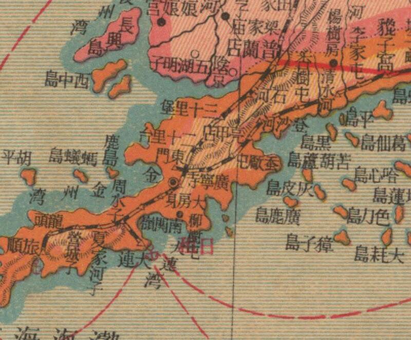 民国时期《东北四省明细地图》插图2