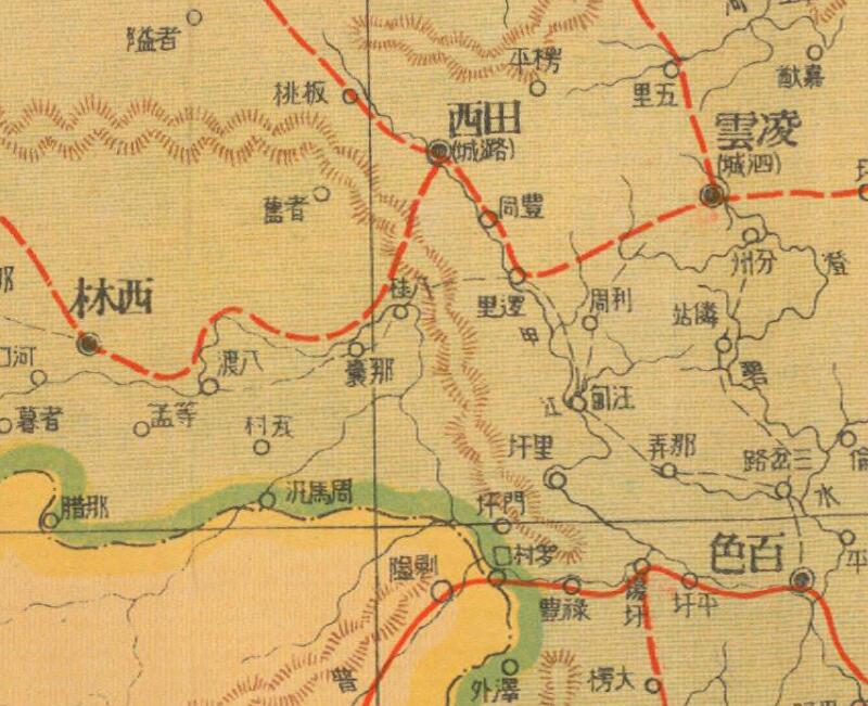 1939年《云贵两省明细地图》插图3