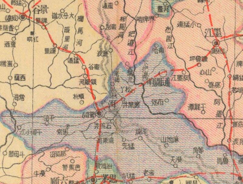 1943年《云南省明细地图》插图3