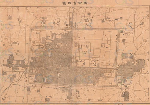 1914年西安《陕西省城图》