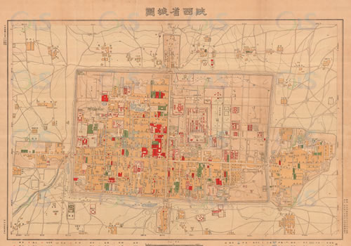 1930年西安《陕西省城图》