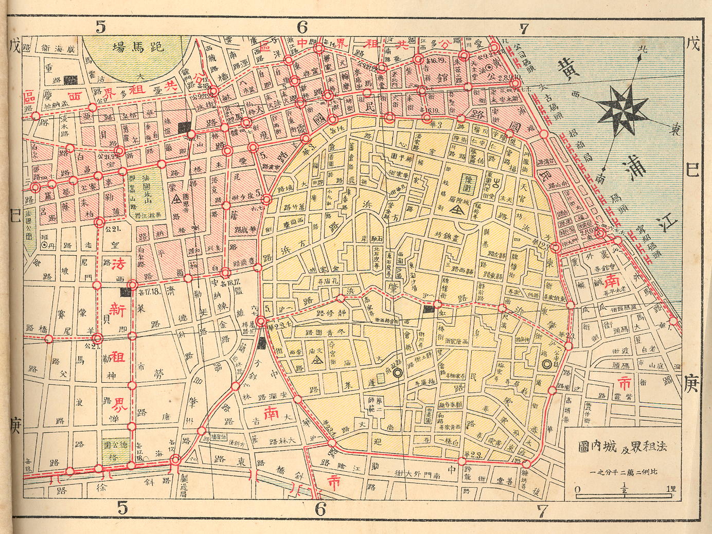 1929年《上海商埠交通图》插图2