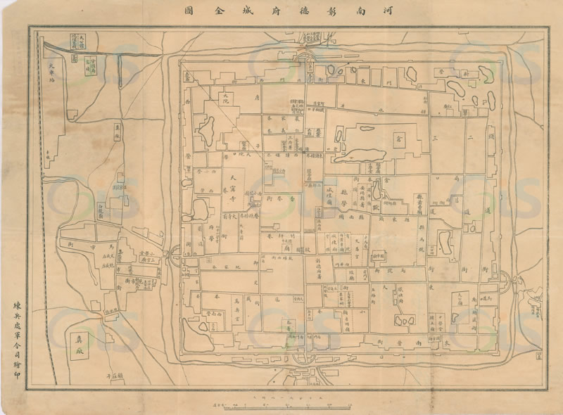 民国安阳《河南彰德府城全图》插图