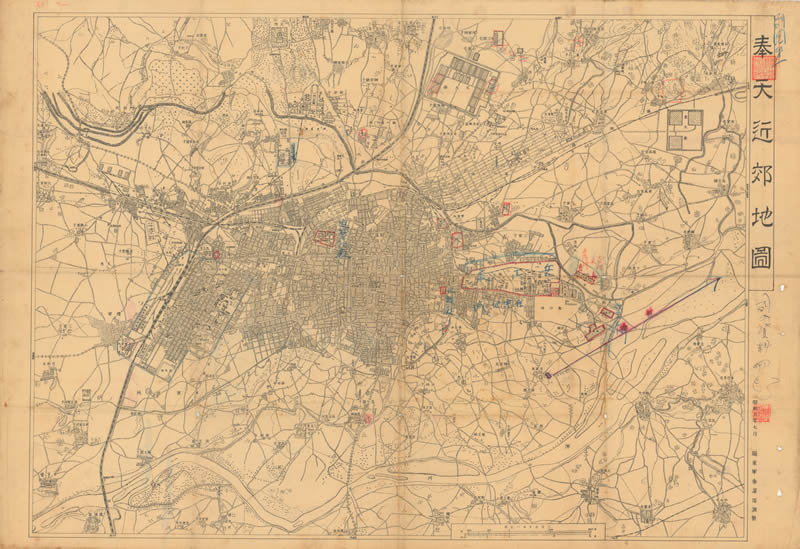 1931年《奉天近郊地图》插图