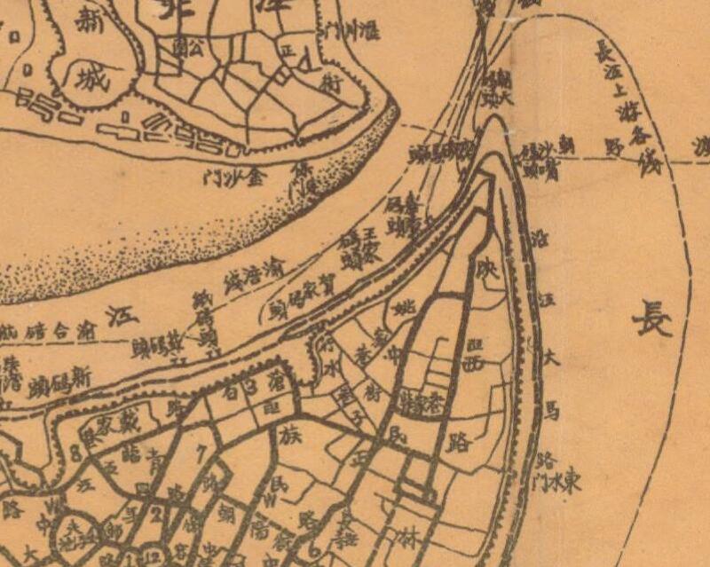 1944年《现代最新重庆市明细全图》插图1
