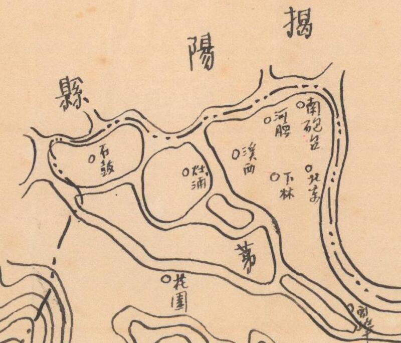 1943年《广东省潮阳县图》插图1