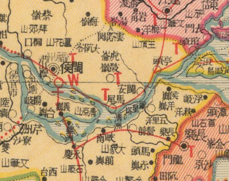 1937年《福建省明细地图》插图1