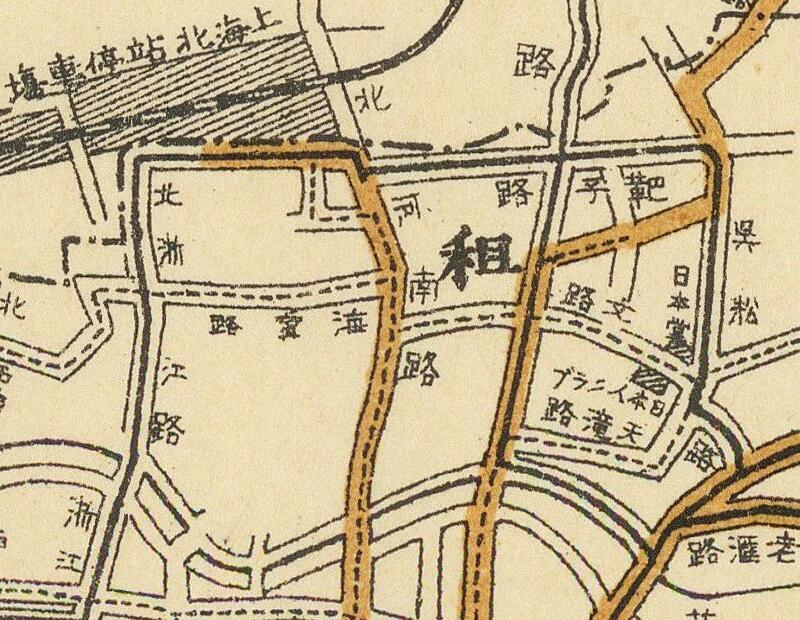 1927年《上海电车线路图》插图1