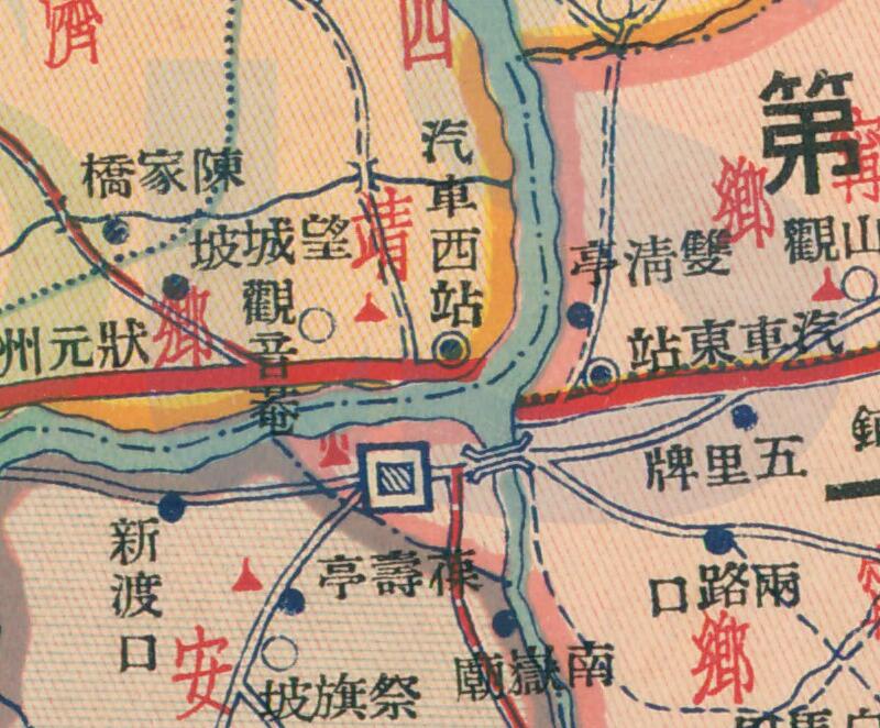 1934年《湖南省邵阳县区乡镇自治区域图》插图1