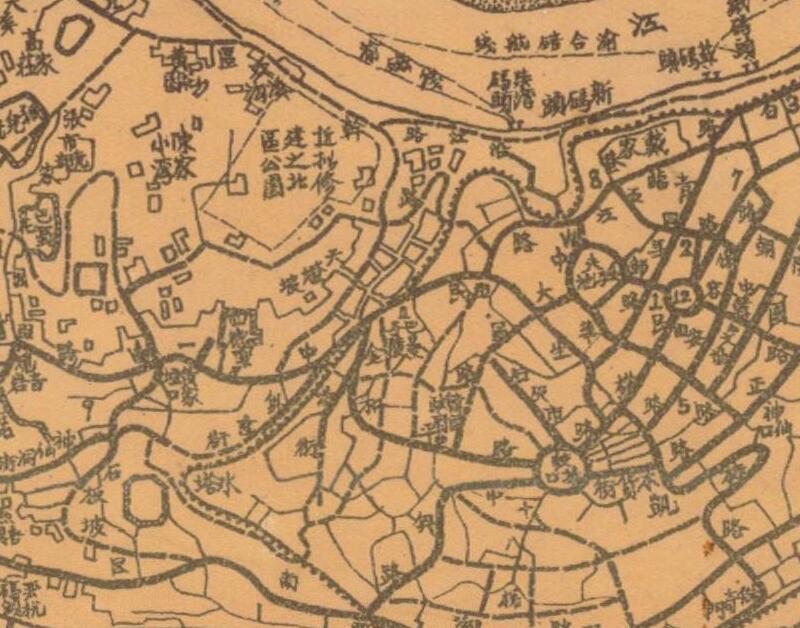 1944年《现代最新重庆市明细全图》插图2
