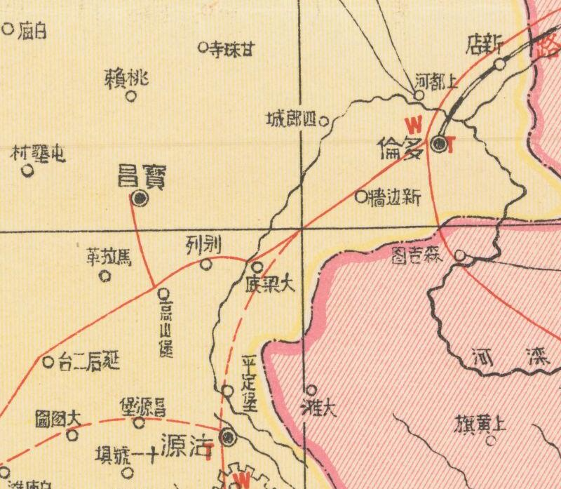 1937年《绥察热三省明细地图》插图3