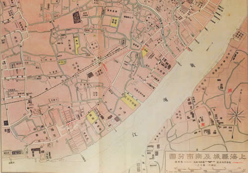 1918年《上海县城及南市分图》