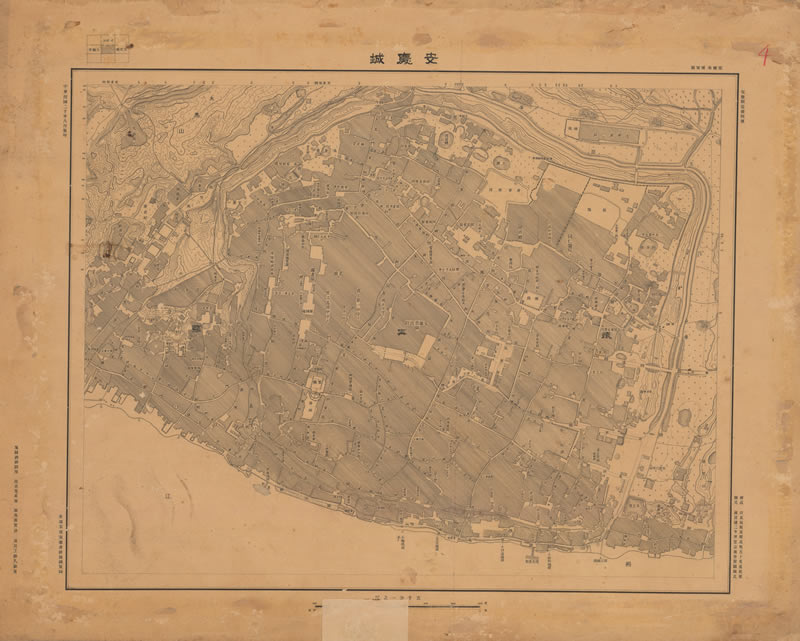 1931年《安庆城》地图插图