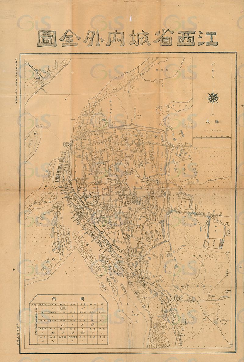 1926年南昌《江西省城内外全图》插图