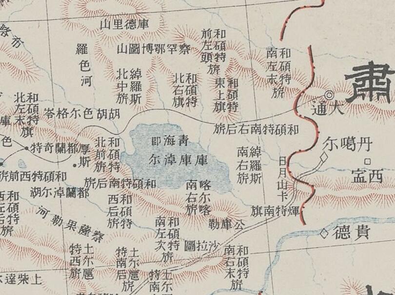 1905年青海西藏地图插图1