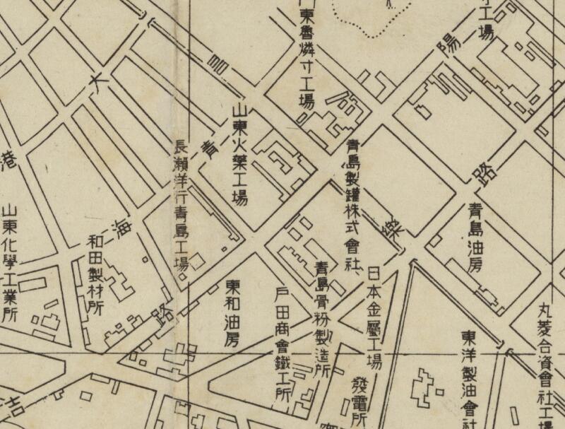 1937年《青岛市街近傍图》插图1