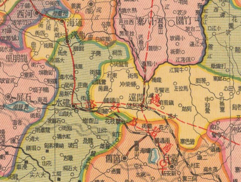 1937年《云南省明细地图》插图2