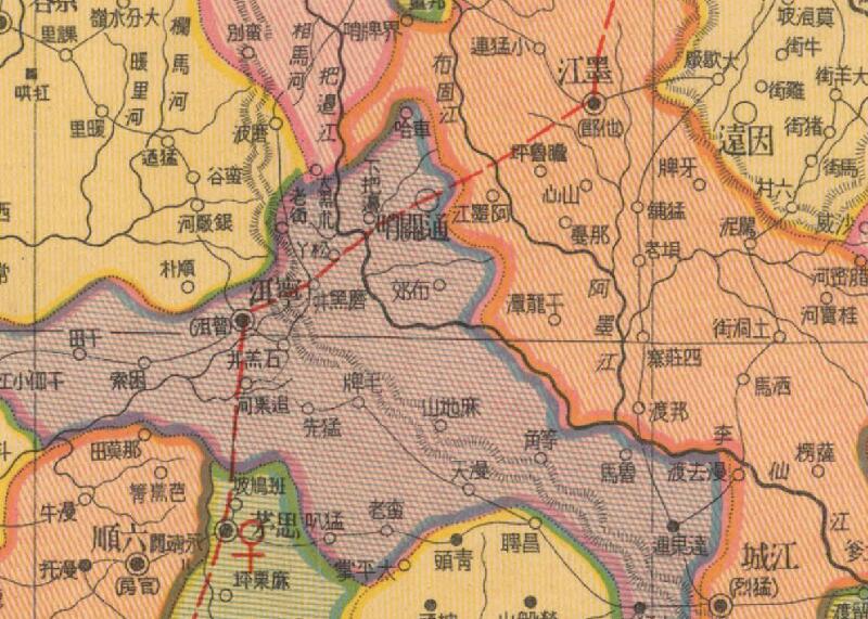 1937年《云南省明细地图》插图3