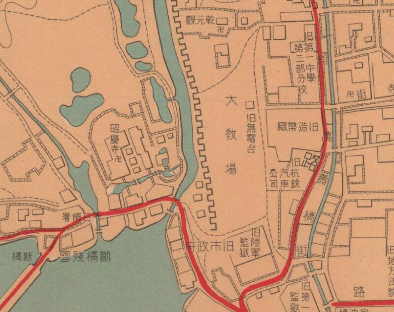 1938年《最新实测杭州西湖地图》插图3