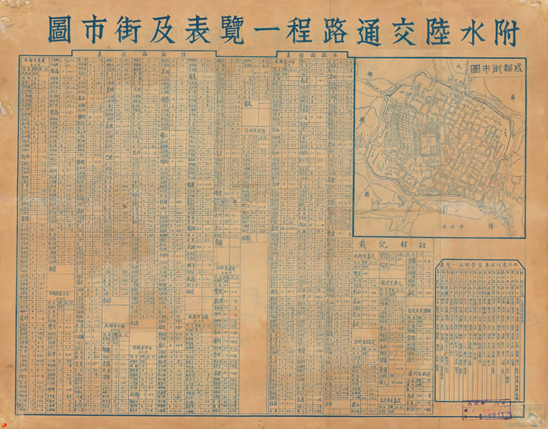 民国：最新四川全省分区水陆详细全图插图4