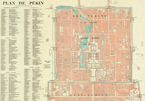 1900年北京城图 Plan de Pékin