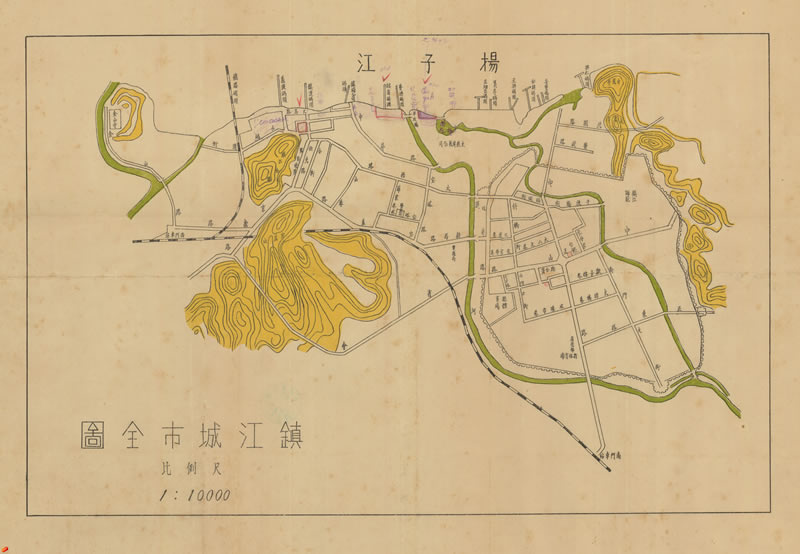民国时期：镇江城市全图插图
