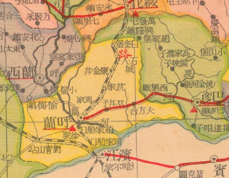 民国时期《黑龙江明细地图》插图1