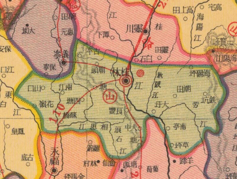 1937年《广西省明细地图》插图1