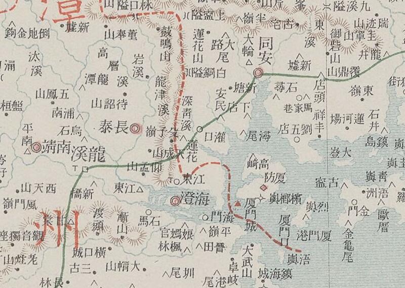 1905年《福建省》地图插图2