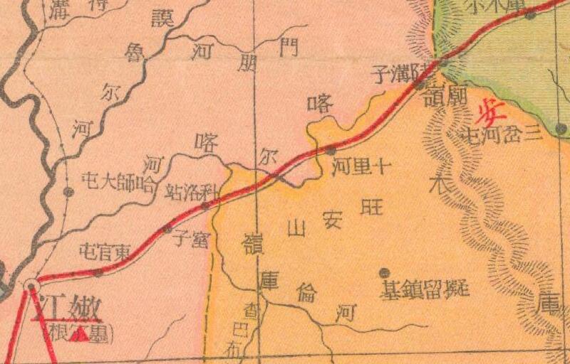 民国时期《黑龙江明细地图》插图3