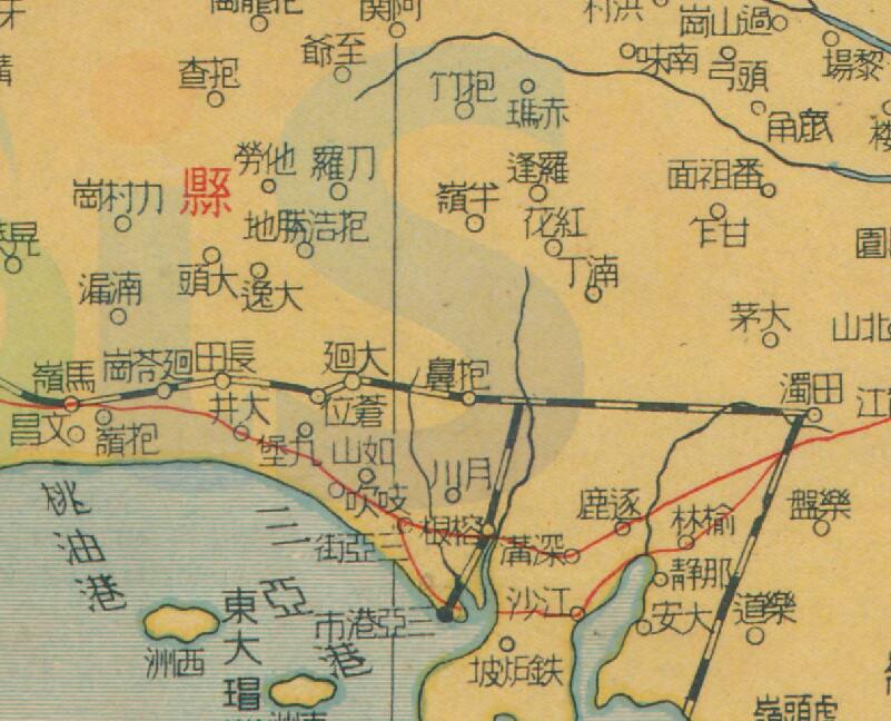 1947年《最新海南岛详图》插图3