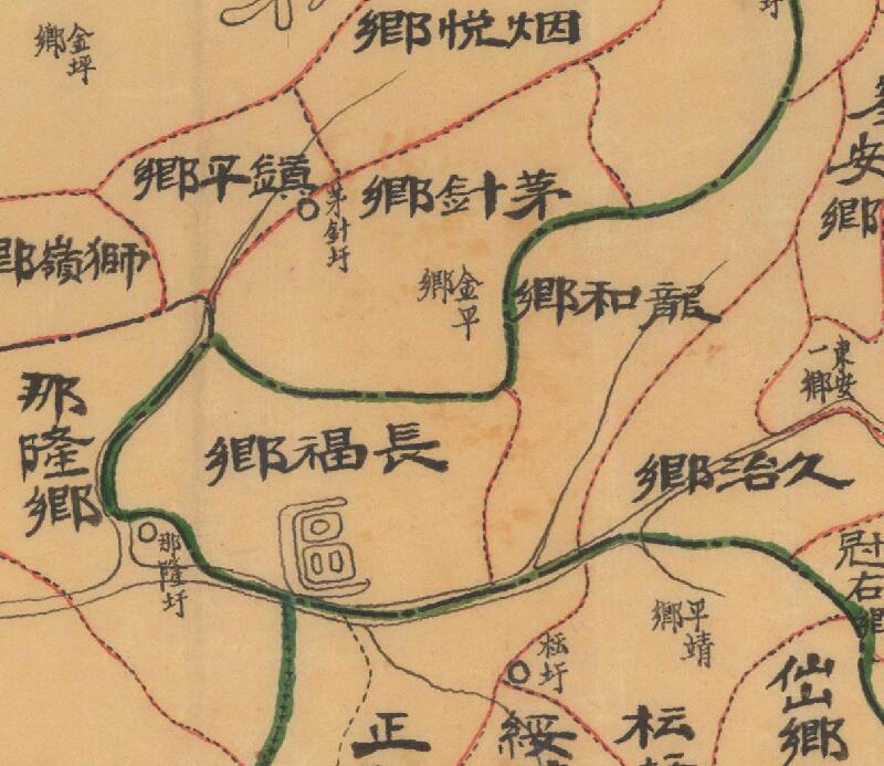 1941年广西灵山县调整各区乡镇区域图插图2