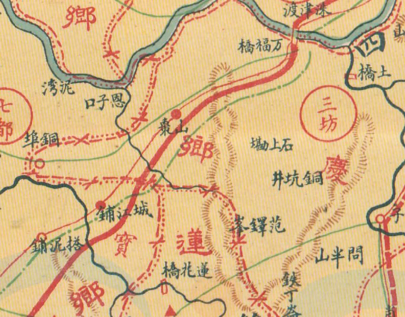 1929年湖南《湘乡明细地图》插图3