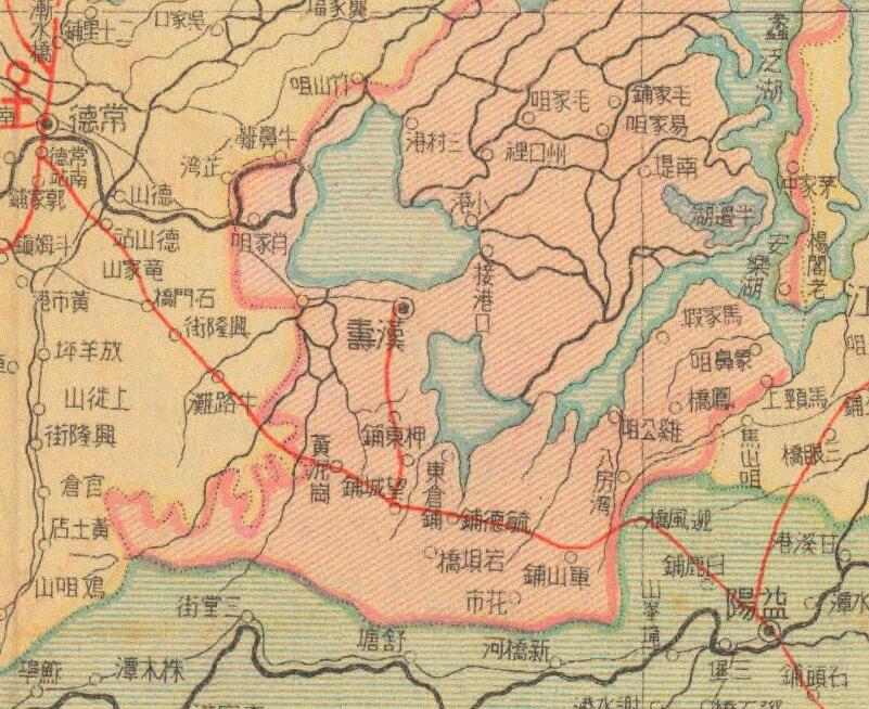 1943年《湖南省明细地图》插图3