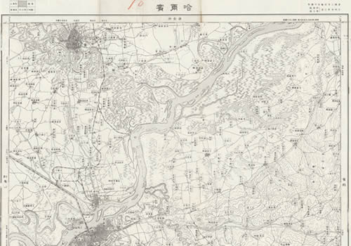 1932年哈尔滨十万分一地图