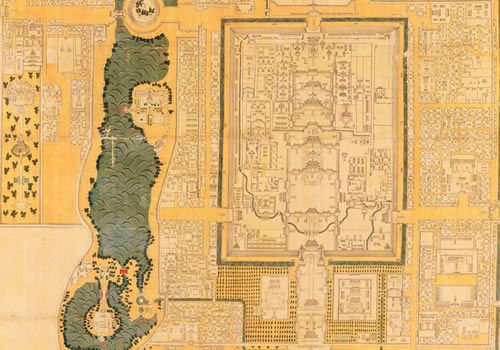 1669年康熙《皇城宫殿衙署图》