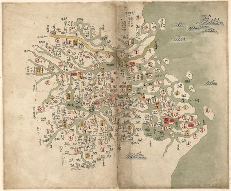 1754年安徽省江苏省地图插图