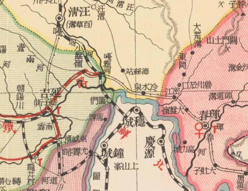 1937年《吉林省明细地图》插图1