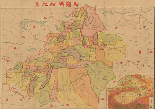 1935年《新疆明细地图》