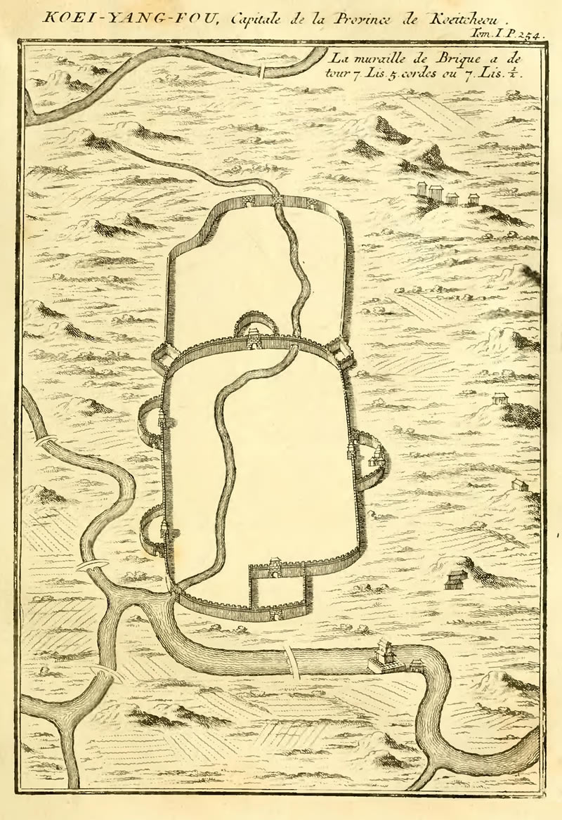 1736年贵阳府地图插图