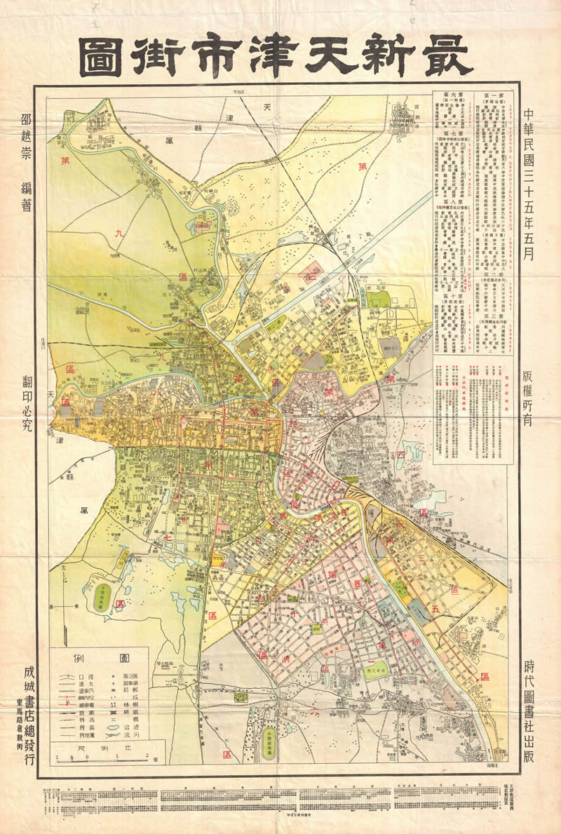 1946年《最新天津市街图》插图