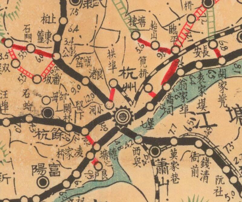 1947年《浙江省公路路线图》插图1