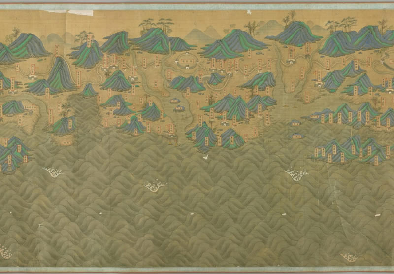 清朝初期《福建省海岸全图》超高清版插图1