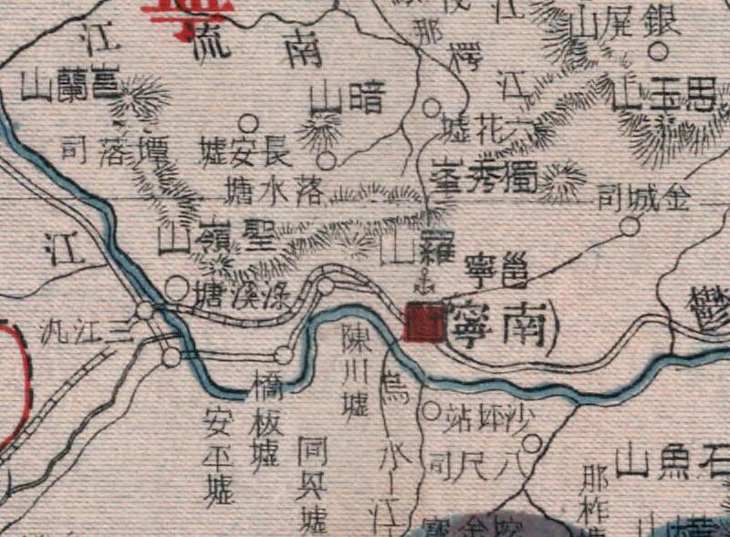 1917年《广西省》地图插图3