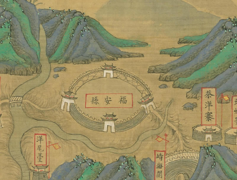 清朝初期《福建省海岸全图》超高清版插图3