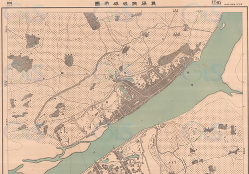 1949年《襄阳樊城城市图》