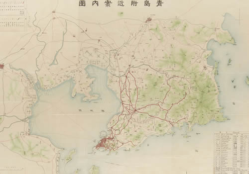 1921年《青岛附近案内图》