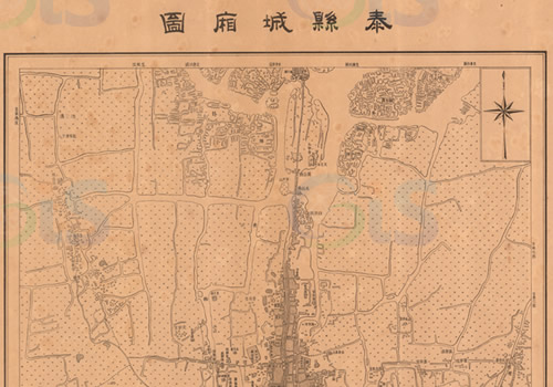 1914年《泰县城厢图》